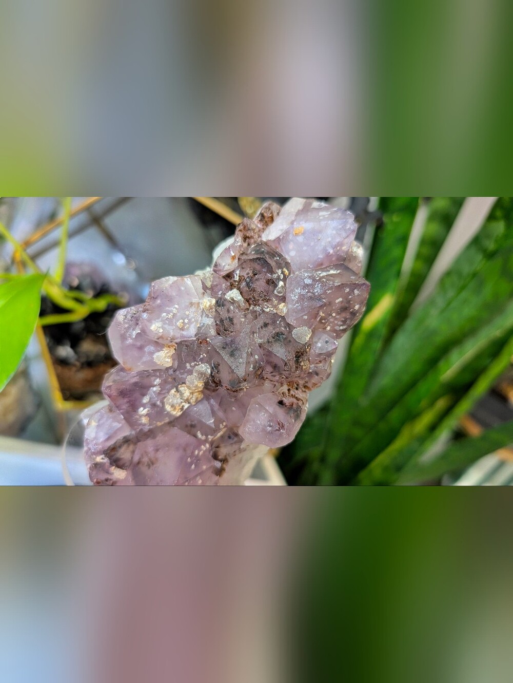Amethyst & Hematite Crystal Cluster